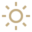 Gold sun icon