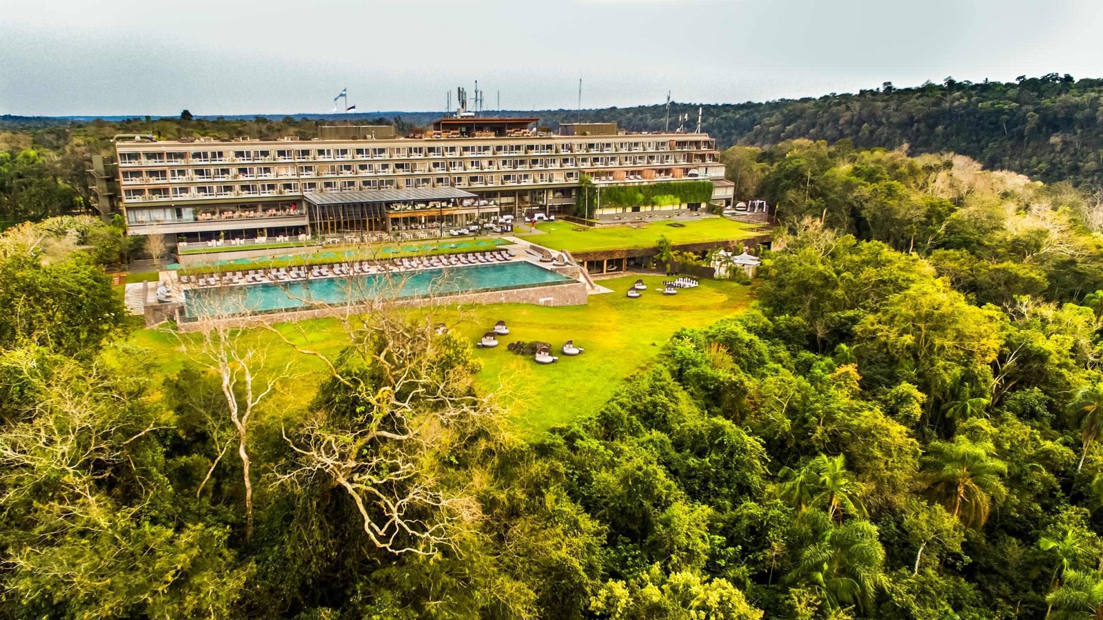 Aerial view showing Gran Melia Iguazu hotel and surrounding area