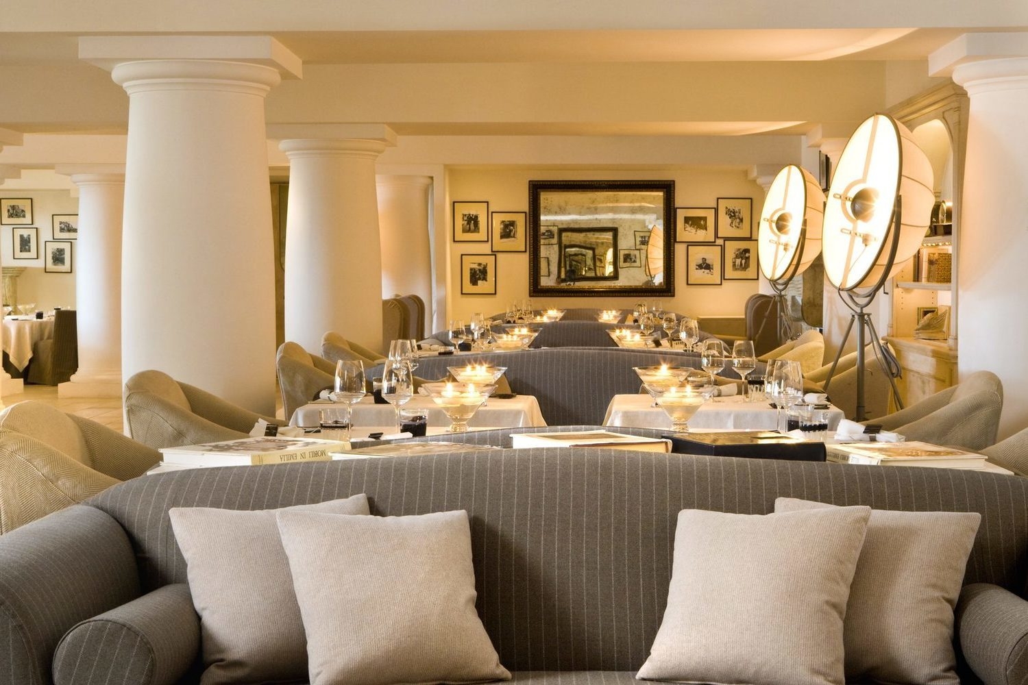 One of Capri Palace restaurants with unique decoration