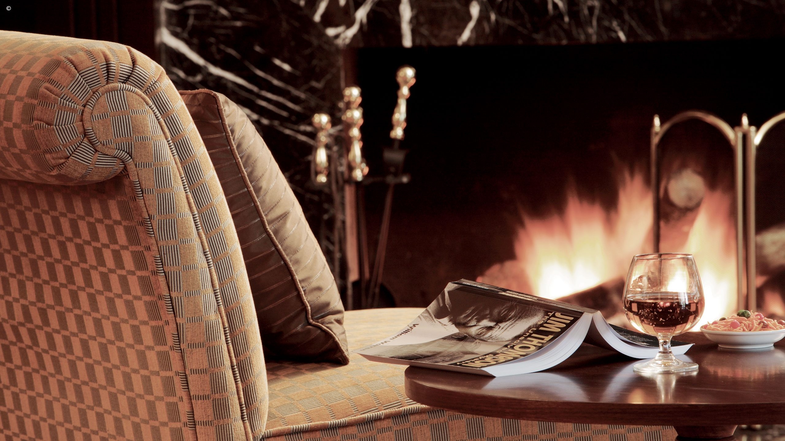 Fireside reading, Cameron Highlands Resort, Malaysia