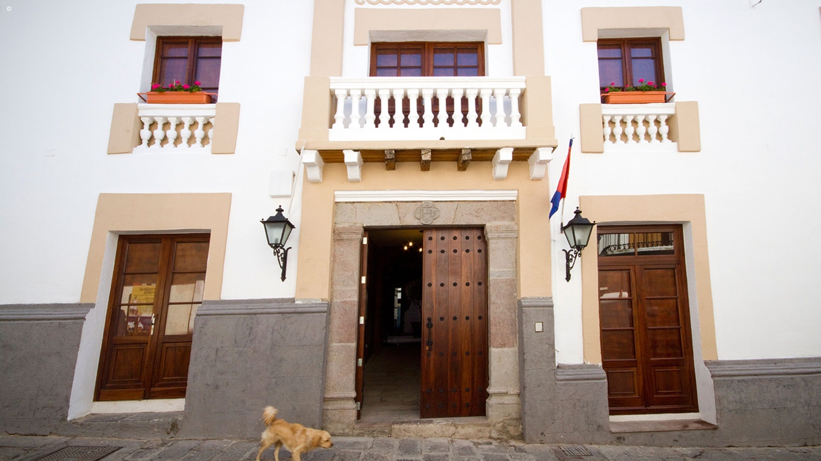 Front entrance to La Casona de La Ronda, Quito, Ecuador