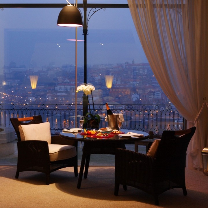 Dinner with a view from a suite at The Yeatman.