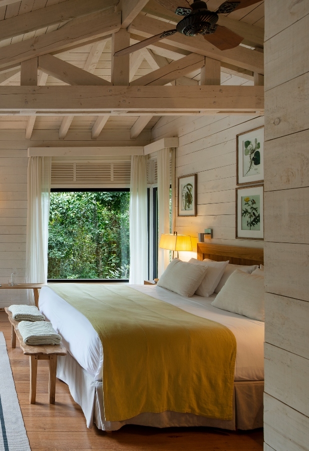 One of the villa's bedrooms at Awasi Iguazu.