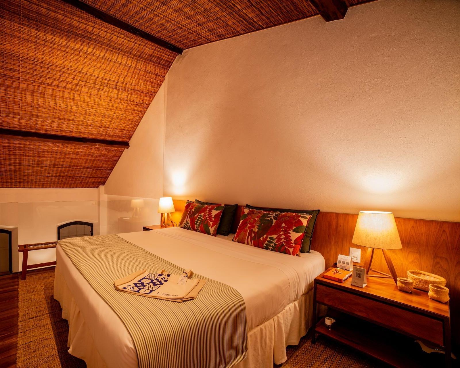 bedroom at Pousada Literária