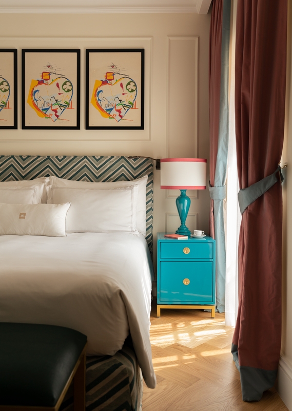 Bedroom details at Palazzo Ripetta