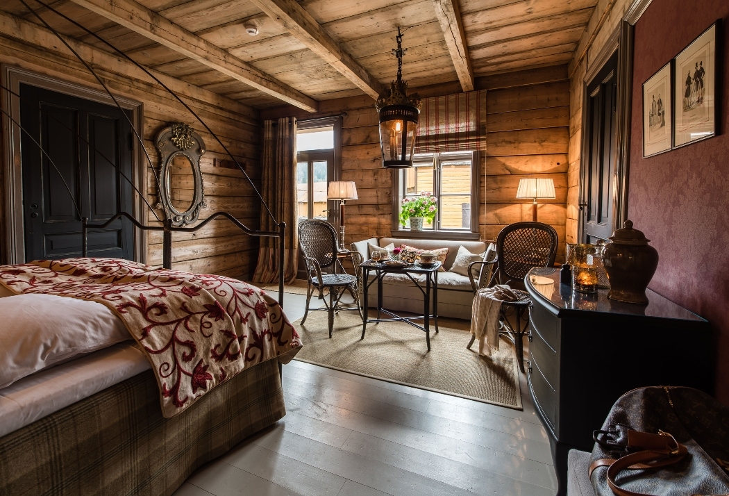 One of Åmot's bedrooms.