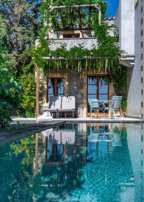 pool villa at Kinsterna Hotel with total privacy