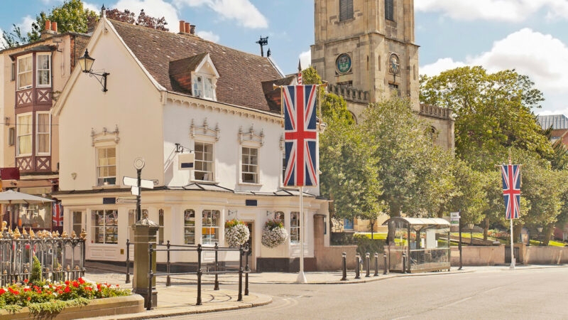 Main street in Windsor, England