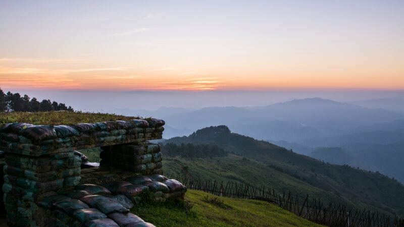 border hill, Doi Chang Mub, Chiangrai, Thailand