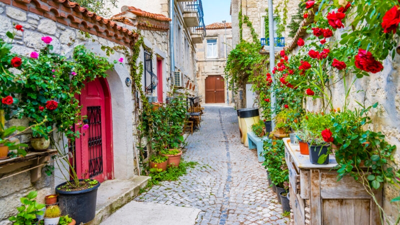 Charming street of Alacati