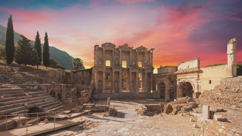 celsus-library-ephesus-dusk