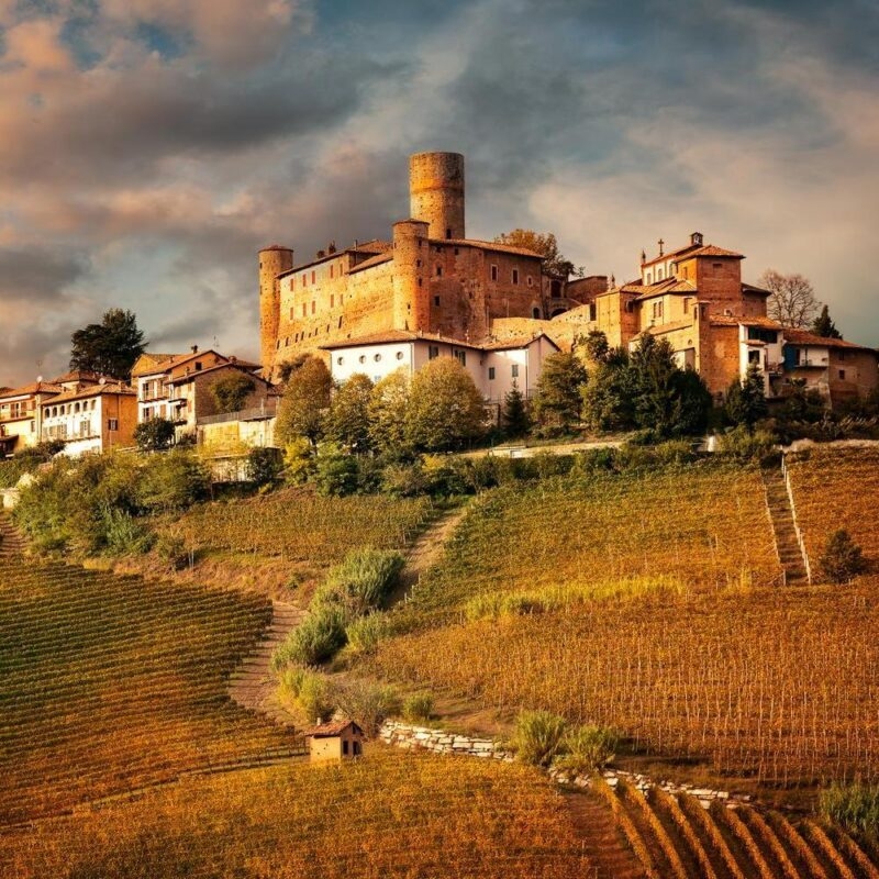 A village in Barolo in Piedmont