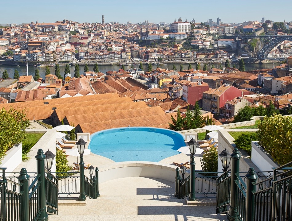 Enjoy city views from the pool.