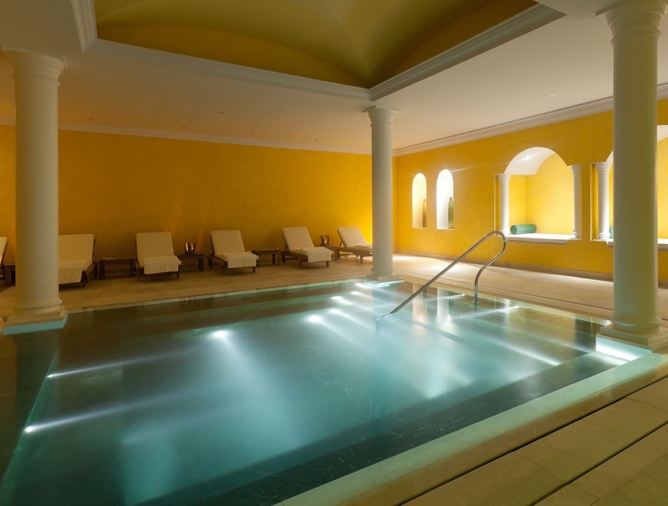 A luxurious heated pool at The Yeatman's spa.