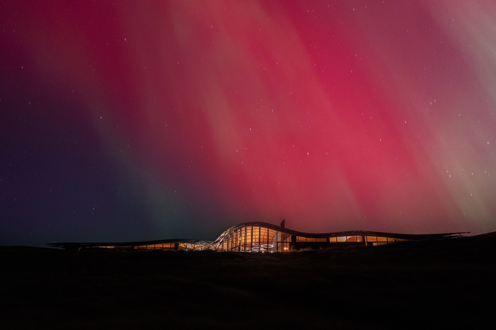 Northern Lights at The Lindis, New Zealand