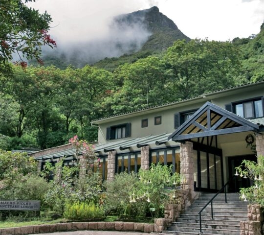 Front entrance to the Sanctuary Lodge, Machu Picchu, Peru