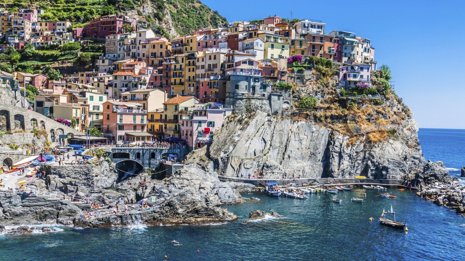 Colourful Italian coastal town