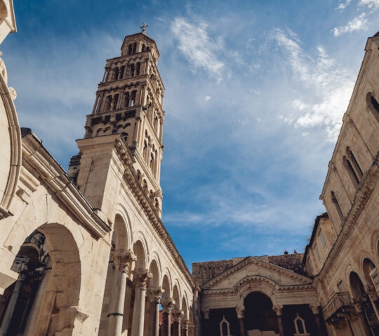 Peristil in Diocletian's Palace in Split, Croatia.