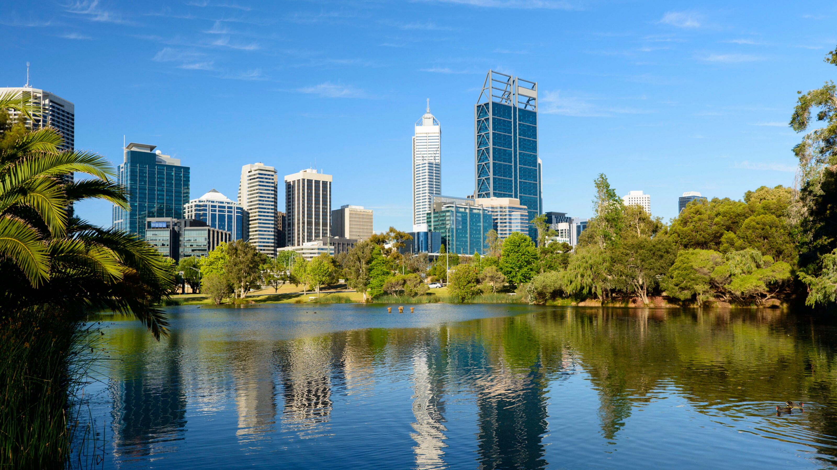 "Downtown Perth city skyline, Australia"