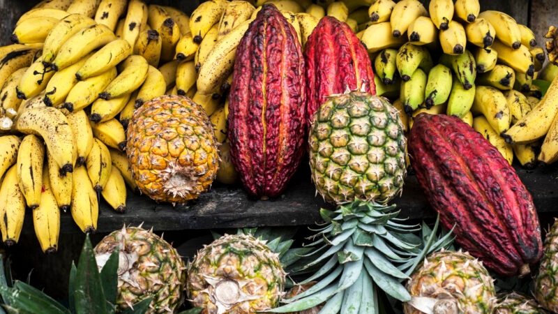 Latin America street market, Ecuador