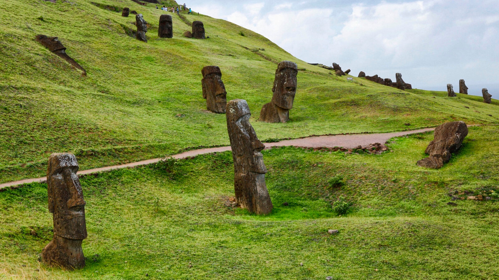 Moai Rano Raraku Easter Island Chile