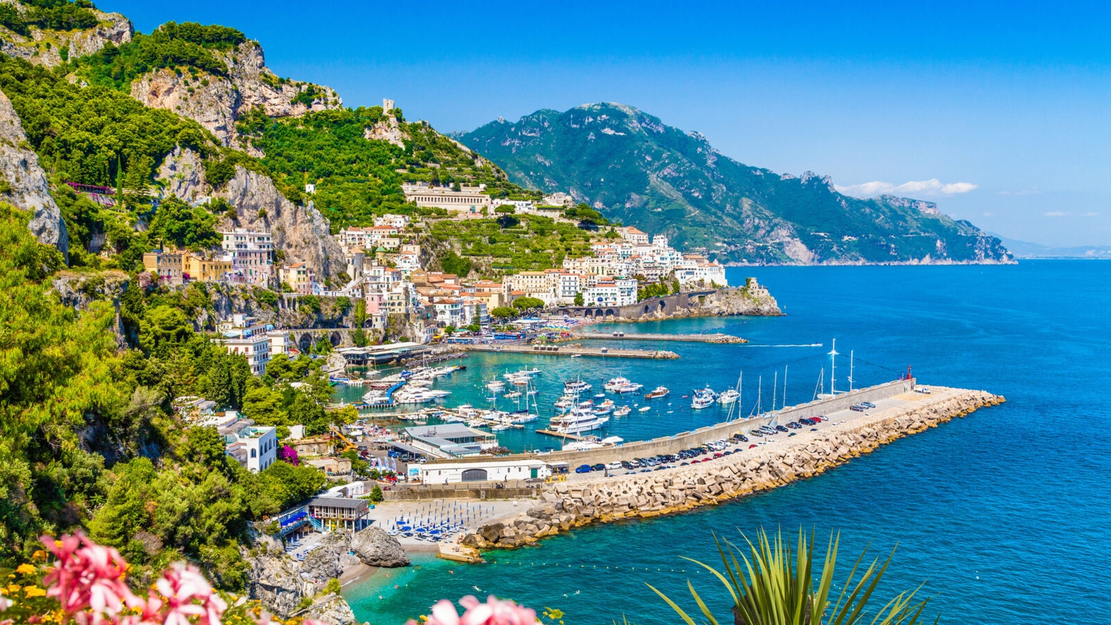 Views over the Amalfi Coast, Italy.