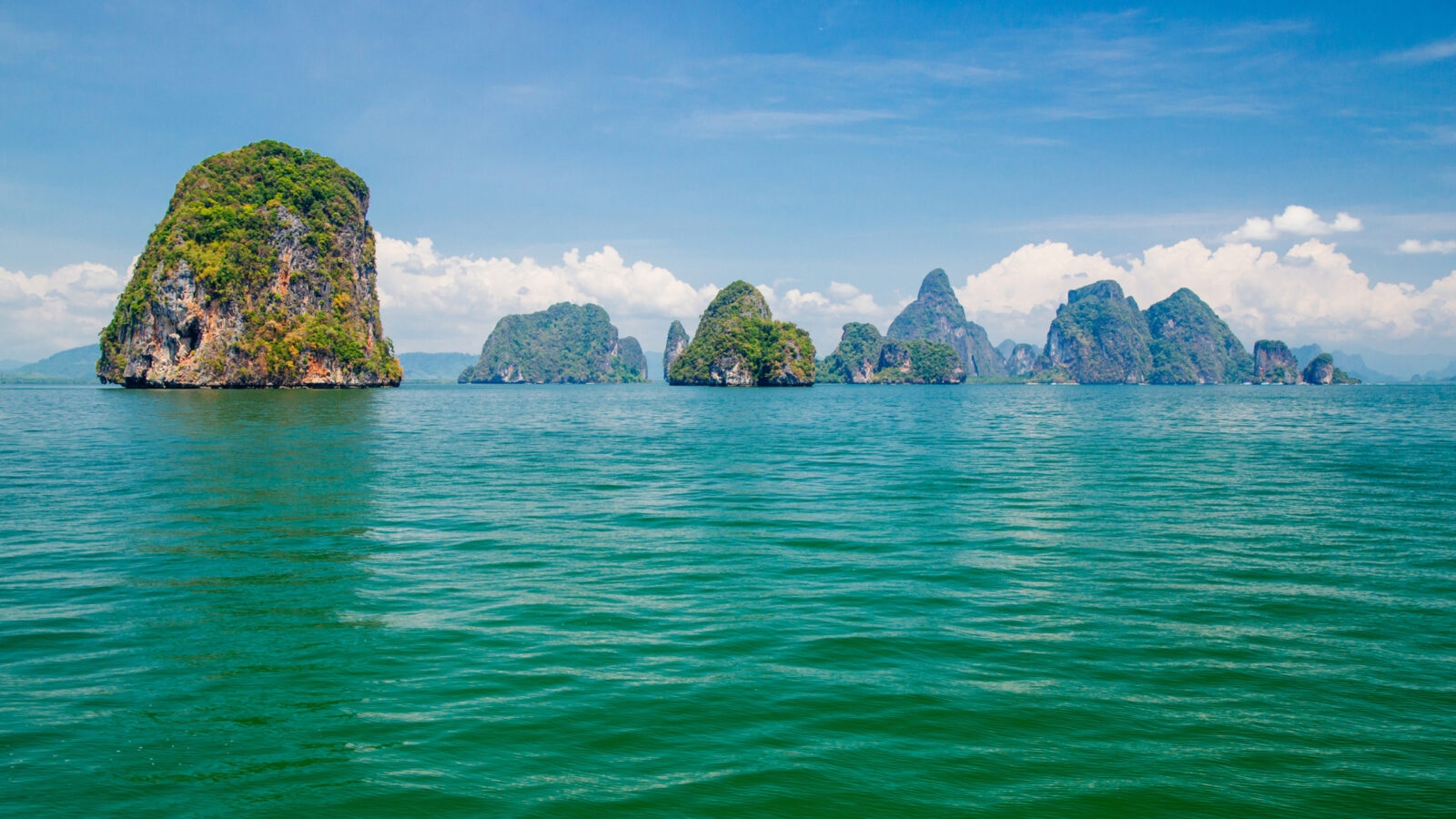 Luxury Thailand Tours - view of island group in Thailand, Phang nga