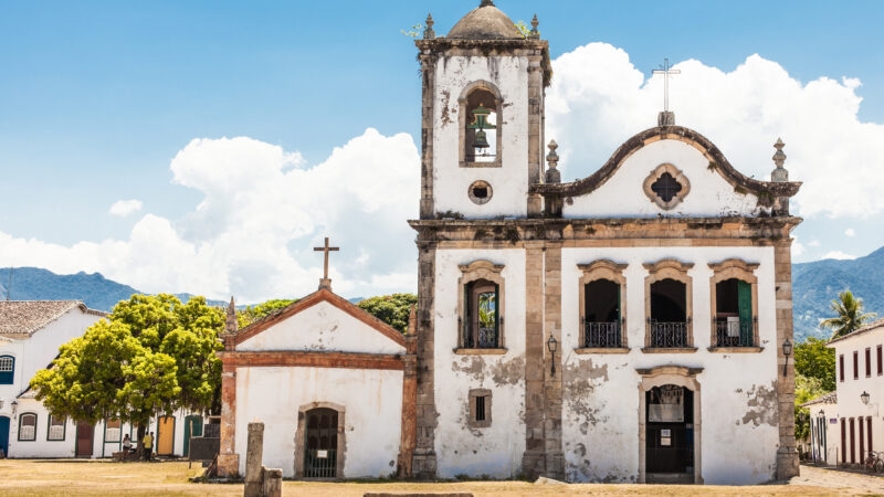 The church of Santa Rita in Paraty, Brazil