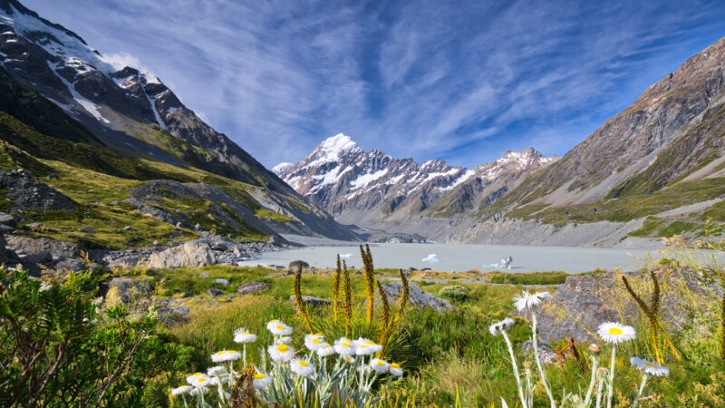 Mt. Aoraki (Mt. Cook), New Zealand