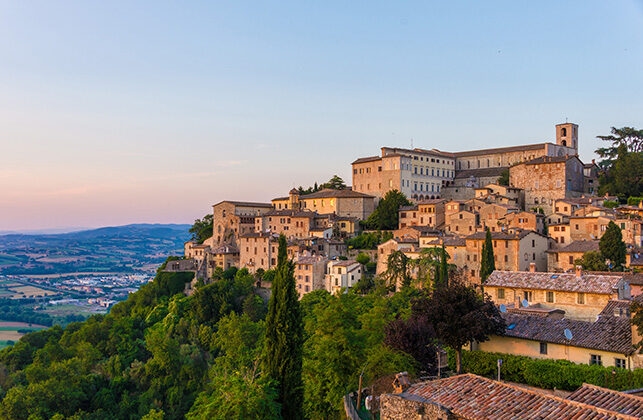 Luxury Italy Tours - Sunset over Todi