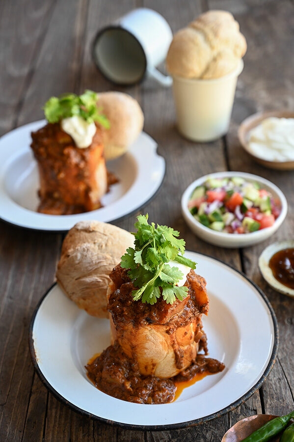 Luxury South African Safaris and Tours - bunny chow, traditional South African food