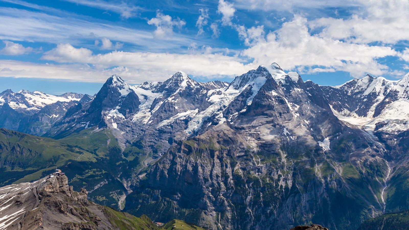 Luxury Grand Tours of Europe - Panorama view of Eiger, Monch and Jungfrau