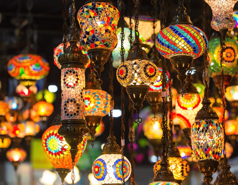 Colourful and details lanterns