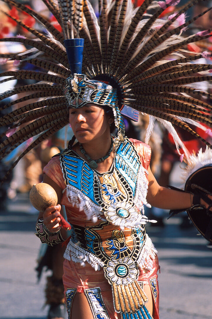 woman wearing traditional Mexican clothes at a festival on a luxury latin america holiday