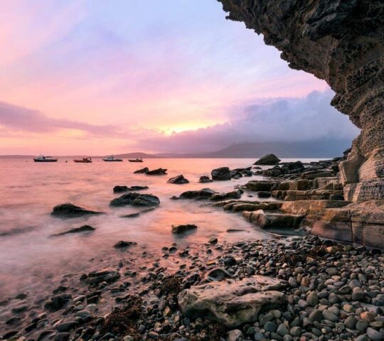 Sunset at Elgol Beach, Isle of Skye,