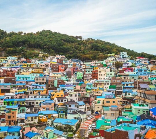 Famous attraction Gamcheon Culture Village, Korea