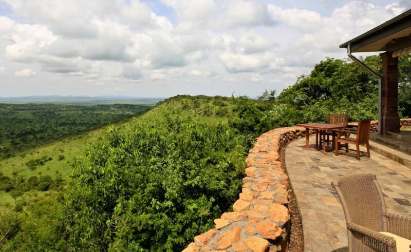 View from Sasakwa Lodge in Singtia Grumeti Reserves, Tanzania.
