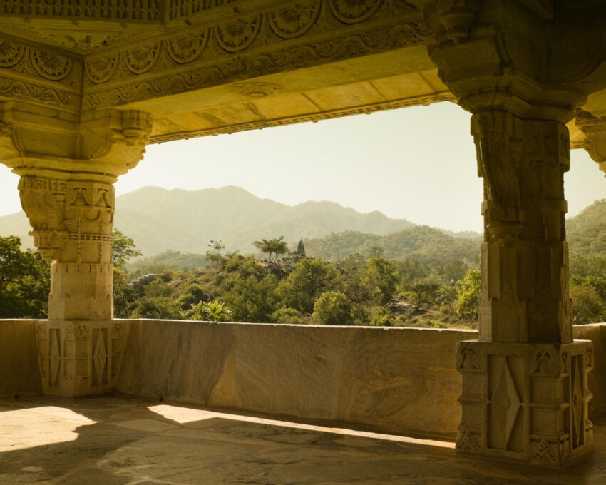 Ancient Jain temple in Ranakpur, India.