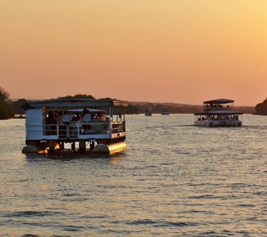 Sunset cruise on the Zambezi