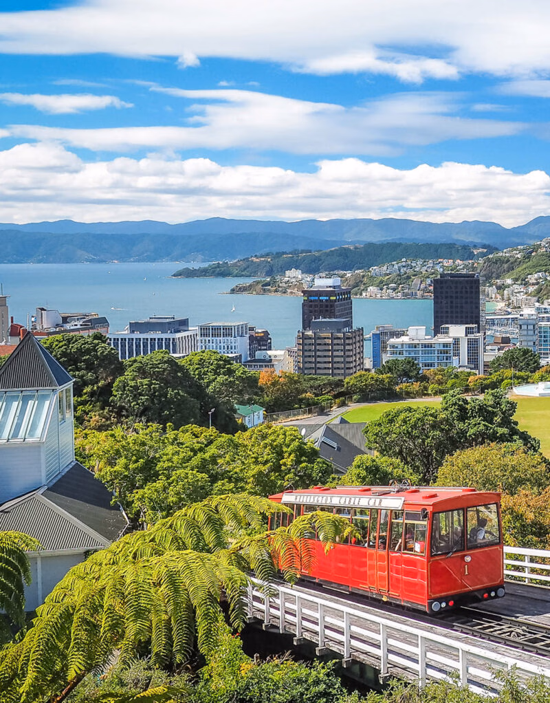 Wellington Cable Car, the landmark of New Zealand.