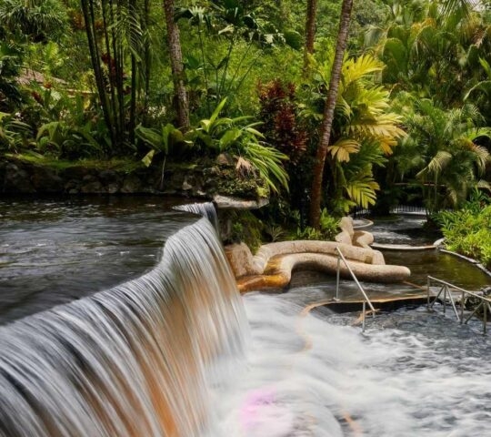 Tabacon geothermal springs in Costa Rica
