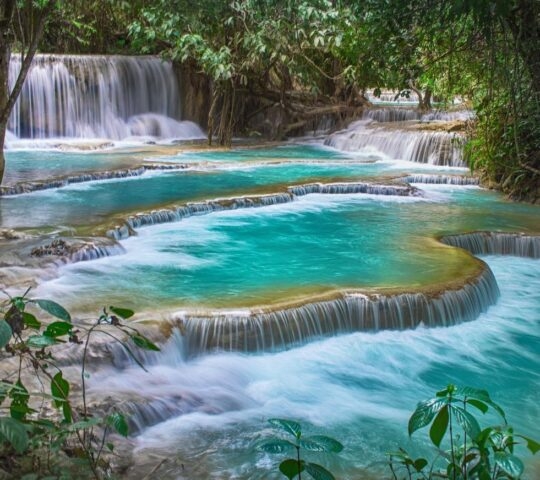 Kuang Si waterfalls, Luang Prabang, Laos