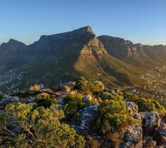 View of Table Mountain in Cape Town, South Africa