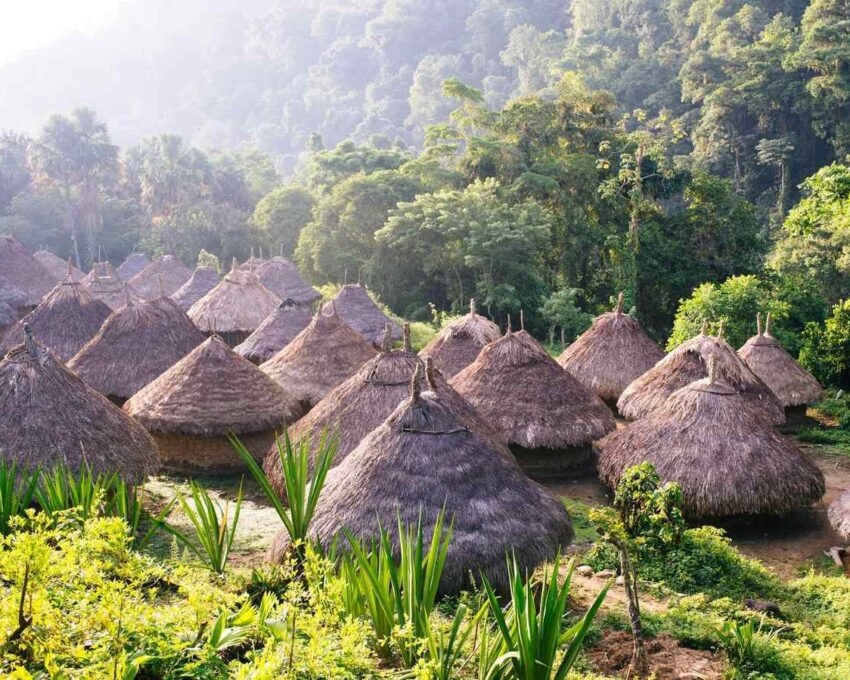 Village of the Kogi Indians in the mountains of the Sierra Nevada - Santa Marta/ Magdalena/ Colombia