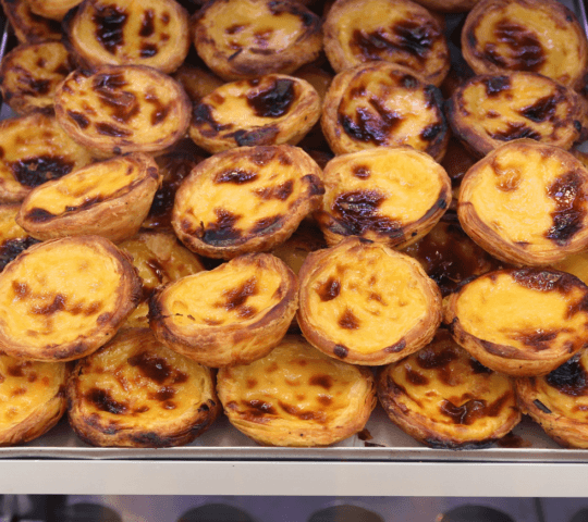 The pastel de nata, Portugal's famous egg custard tart