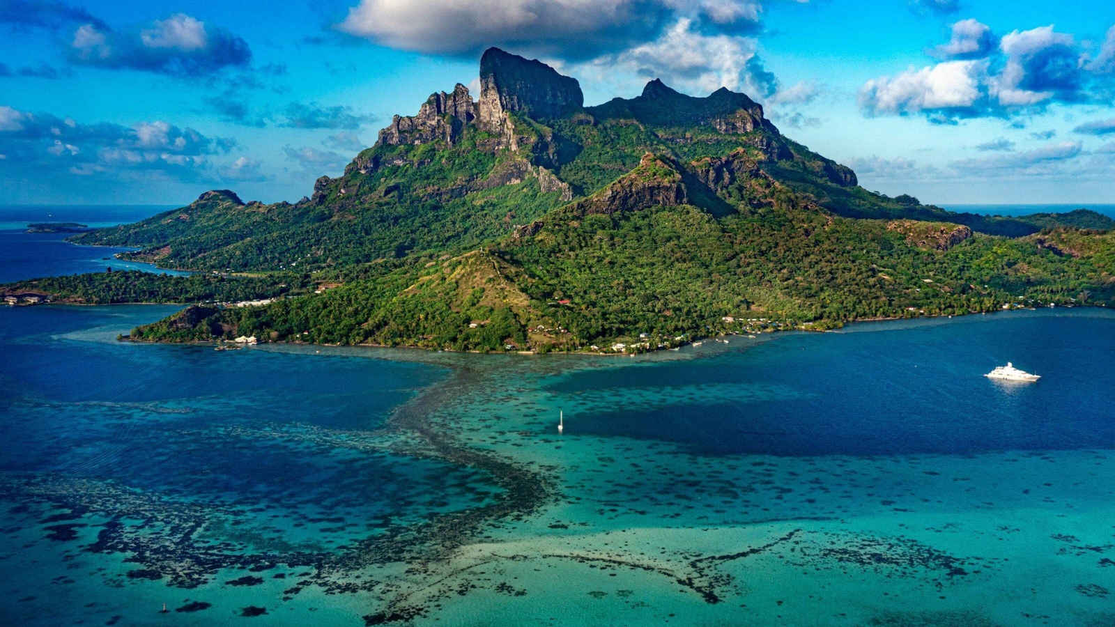 Aerial view of Bora Bora