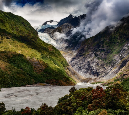 Franz Josef glacier in New Zealand