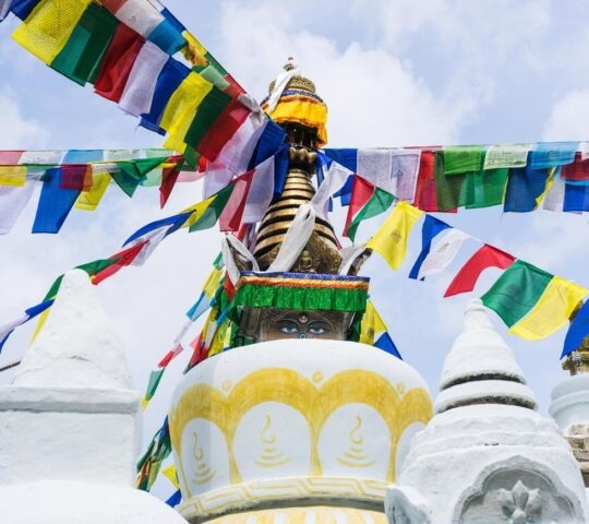 Thrangu Tashi Yangtse Monastery complex called Namo Buddha monastery in Nepal