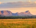 Sunrise over the waterberg mountains, Limpopo Province
