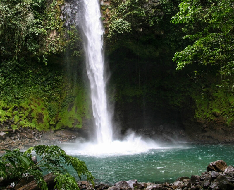 La Fortuna Waterfall near Arenal Volcano in Costa Rica